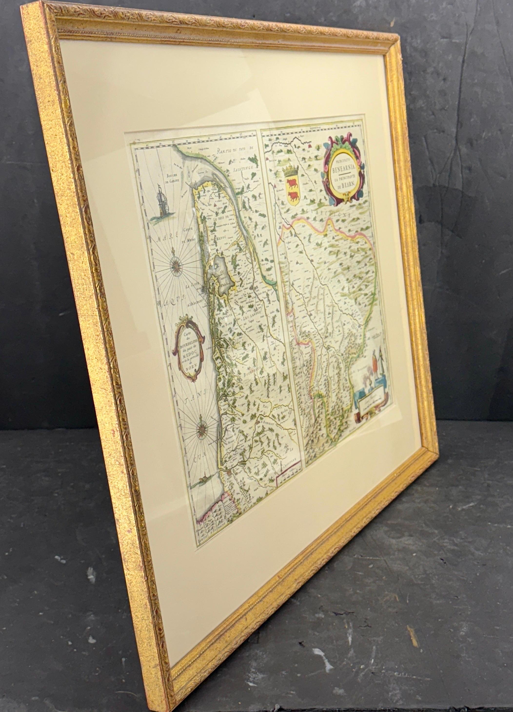 Mappa del XVIII secolo della regione francese dei Pirenei in vendita 5