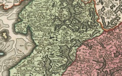 18th-Century Map of Holstein and Surrounding Duchies by Homann Heirs