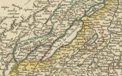 18th-Century Map of the Swiss Confederation by Robert de Vaugondy