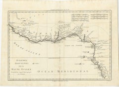 18th Century Map of Upper Guinea: Kingdoms and Coastal Regions of West Africa