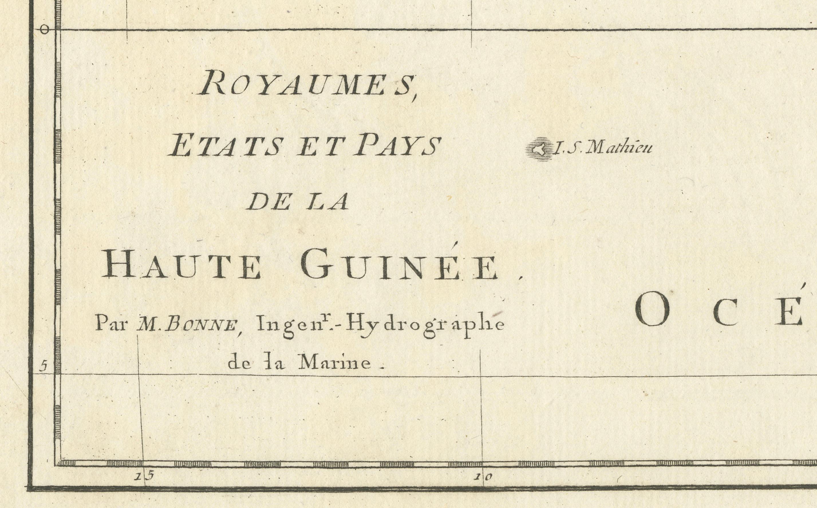Late 18th Century 18th Century Map of Upper Guinea: Kingdoms and Coastal Regions of West Africa For Sale
