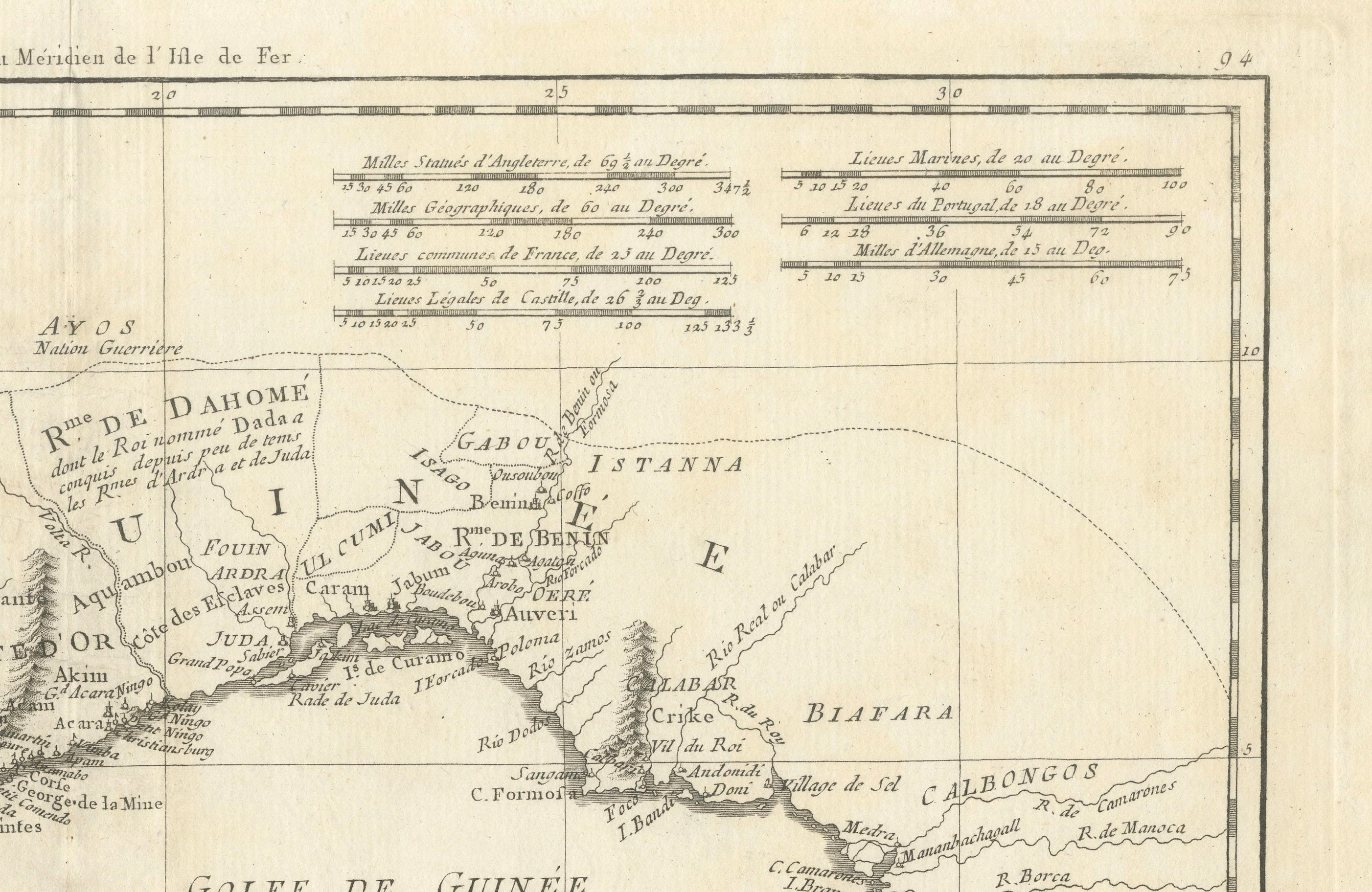 18th Century Map of Upper Guinea: Kingdoms and Coastal Regions of West Africa For Sale 2