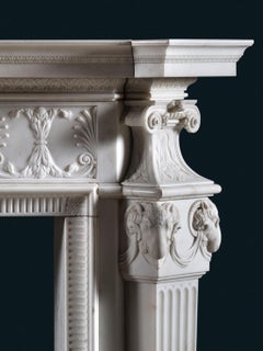 18th Century Marble Chimneypiece by Renowned Architect James Paine (1717-1789)