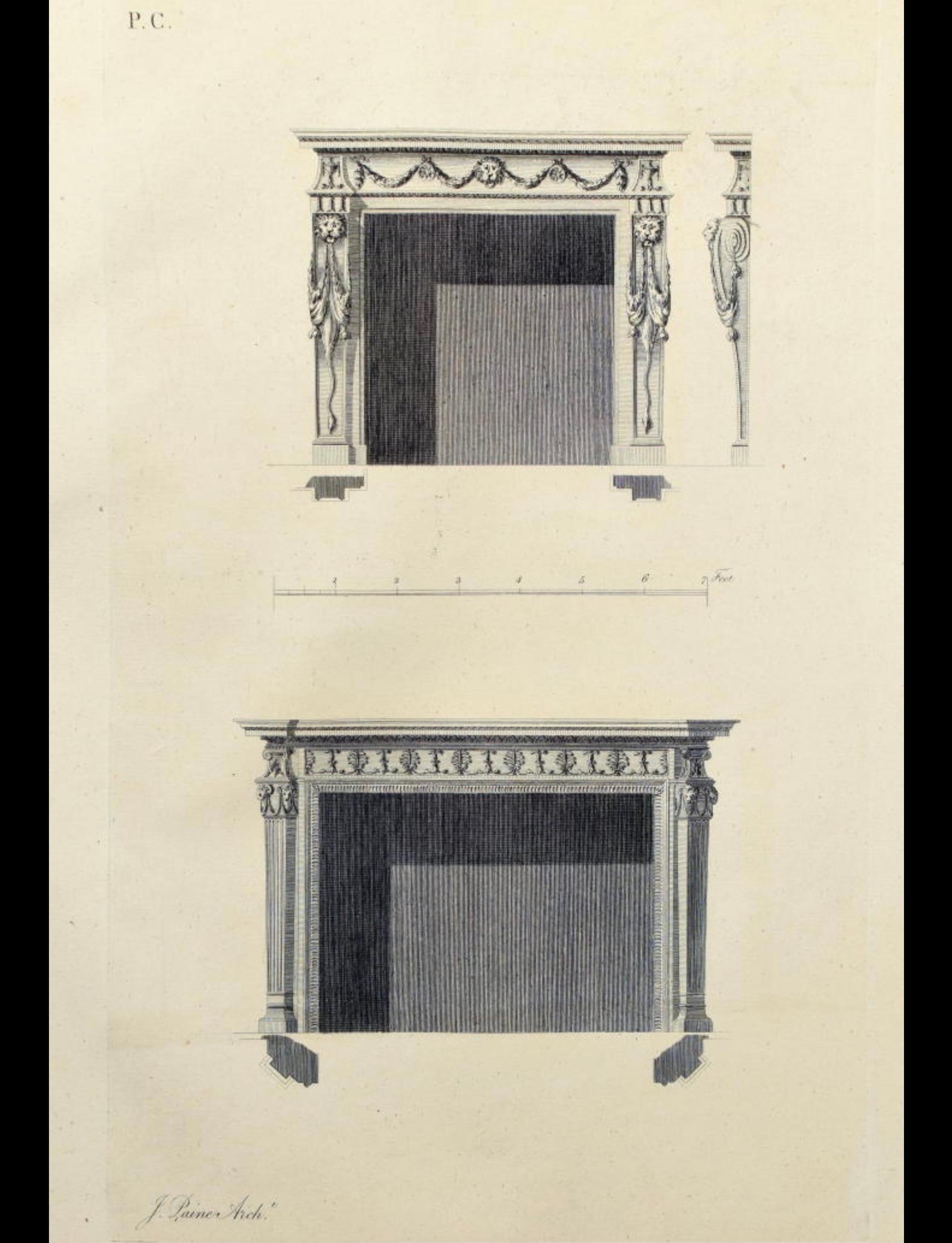 Camino in marmo del XVIII secolo del famoso architetto James Paine (1717-1789) in vendita 1