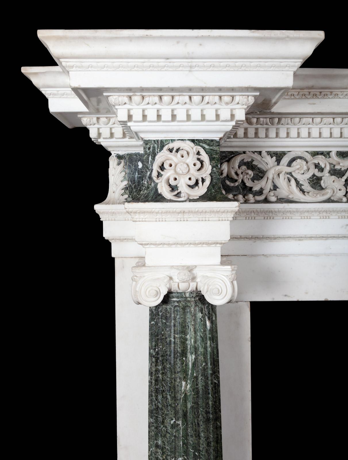 English 18th Century Marble Mantelpiece Designed by Isaac Ware for Chesterfield House  For Sale