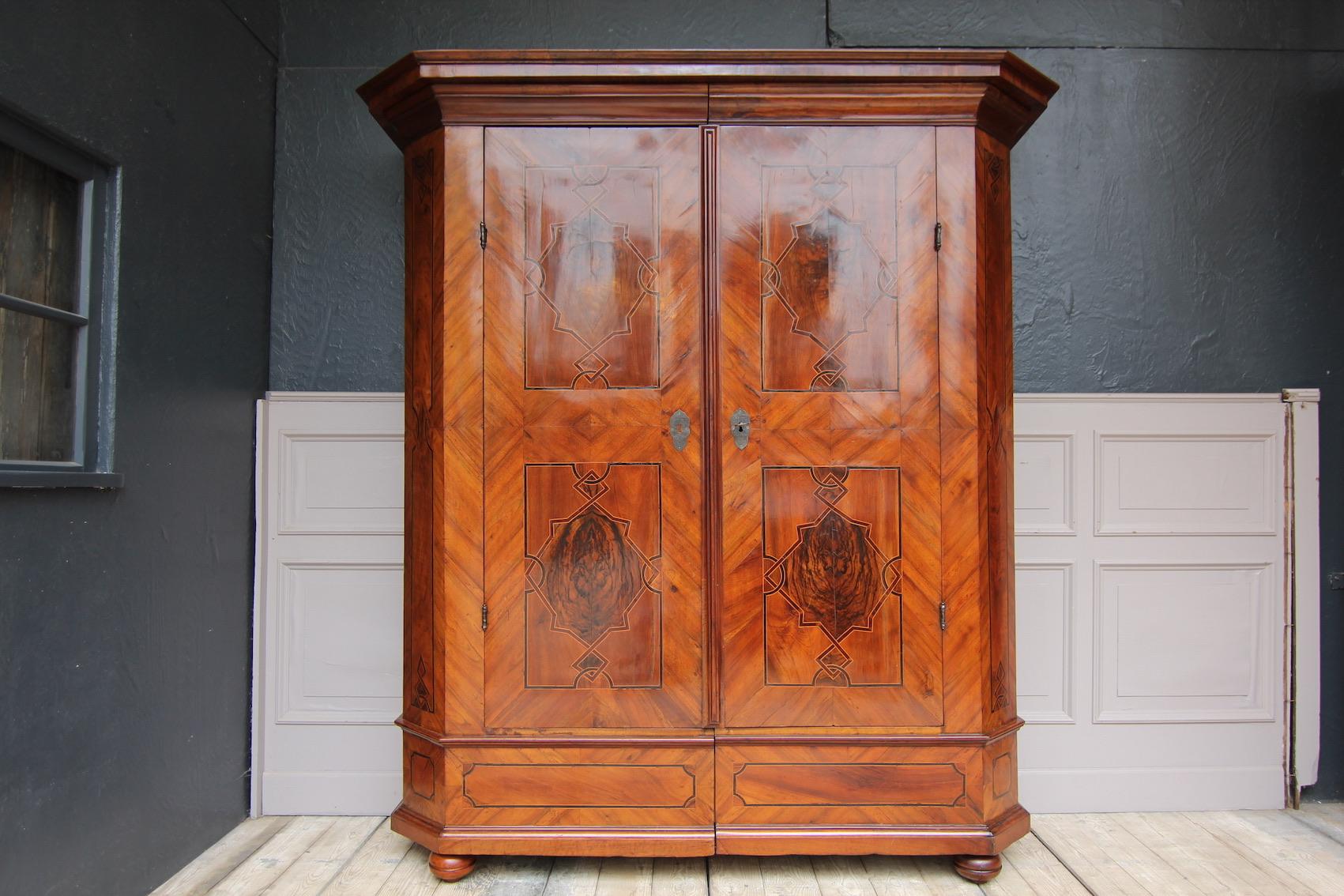German 18th Century Maria Theresia Baroque Cabinet For Sale