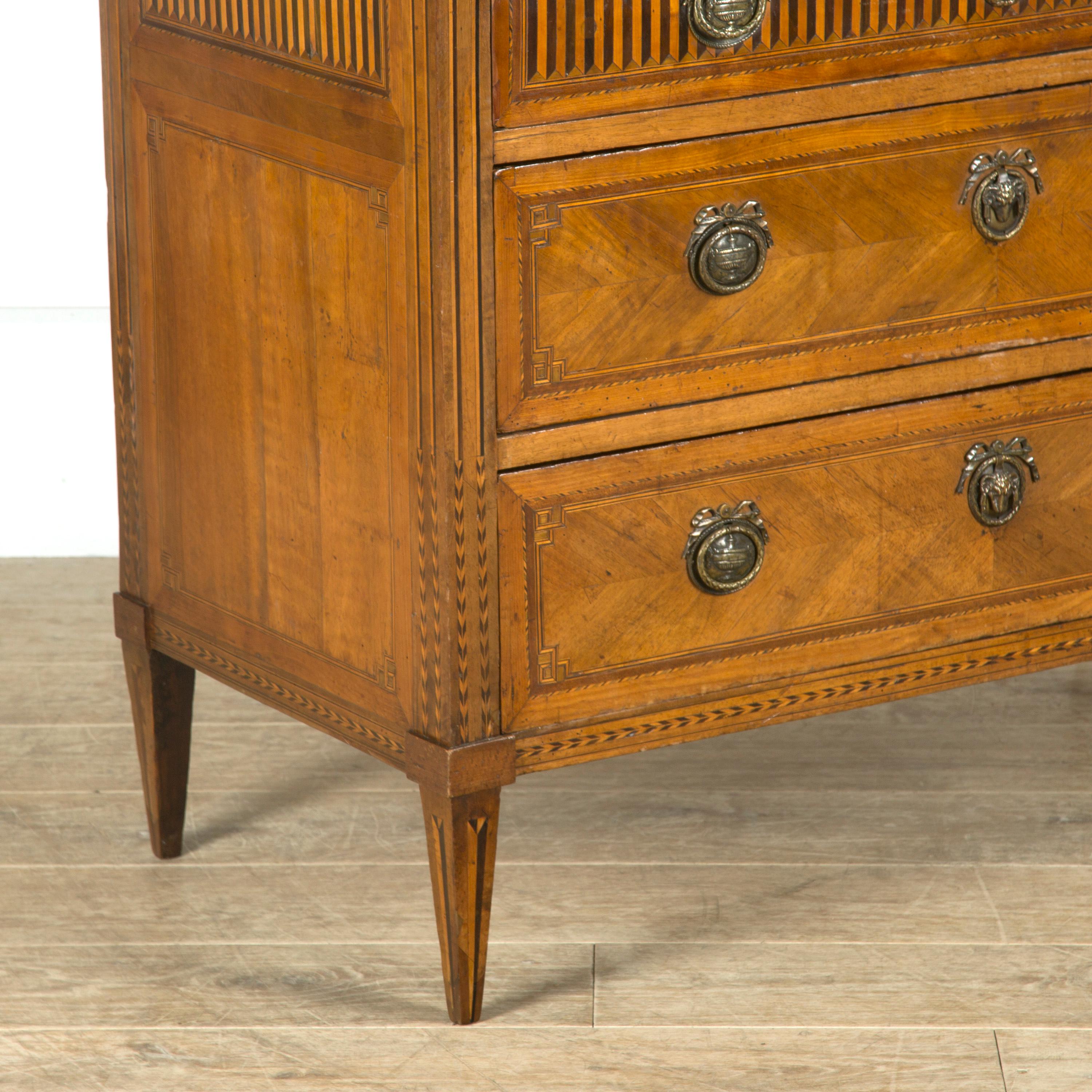 18th Century Marquetry Commode 1