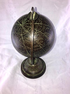 18th Century Islamic Astrolabe Sphere - Antique Bronze Celestial Globe