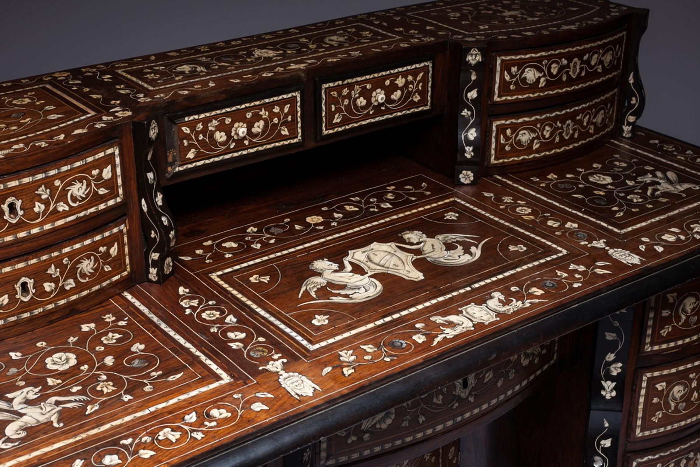 18th Century and Earlier 18th Century Mazarin Writing Desk For Sale