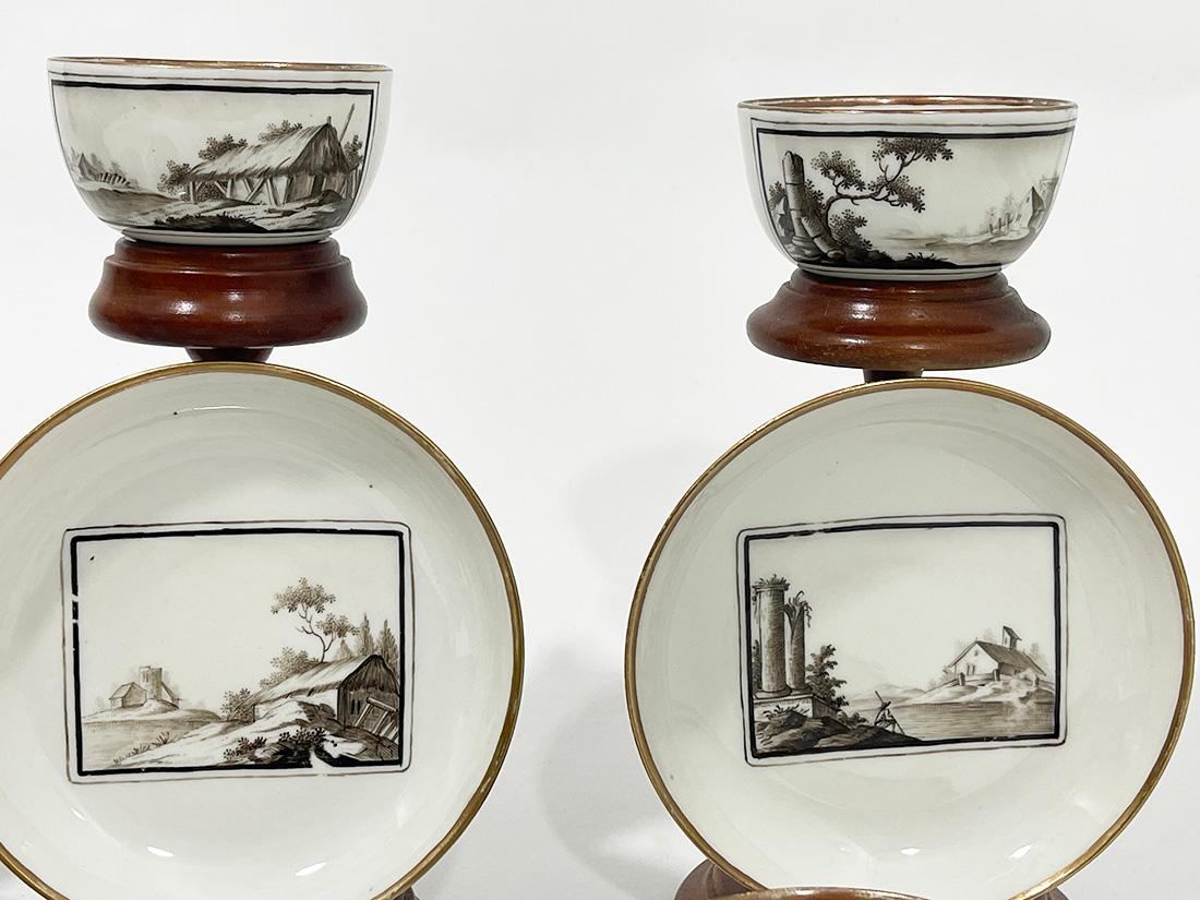 18th Century Meissen cups and saucers For Sale 1