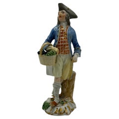 18th Century Meissen Figure 'Street Trader Selling Grapes'