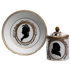 18th Century Meissen Marcolini Silhouette Cup and Saucer
