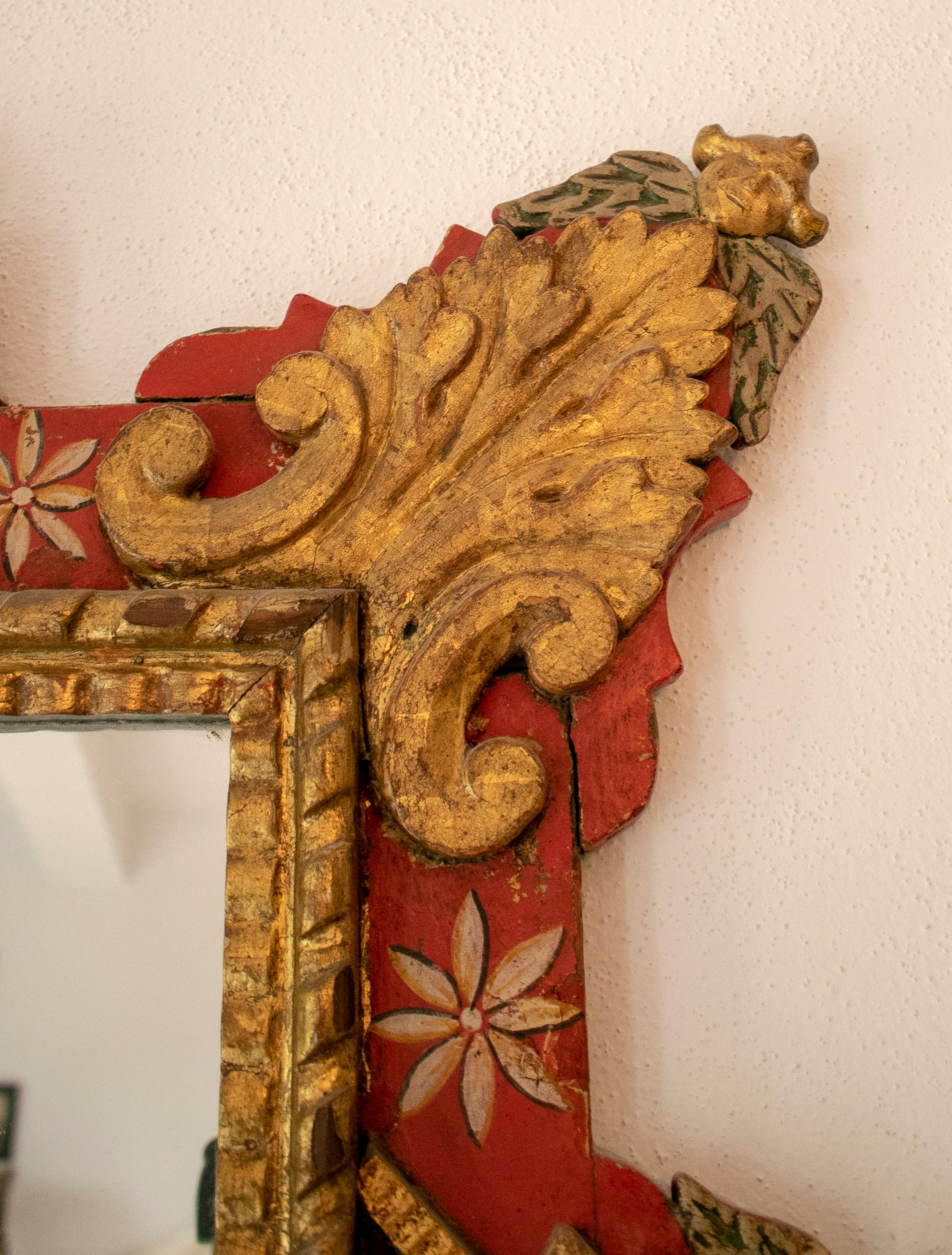 mexican wood carved mirrors