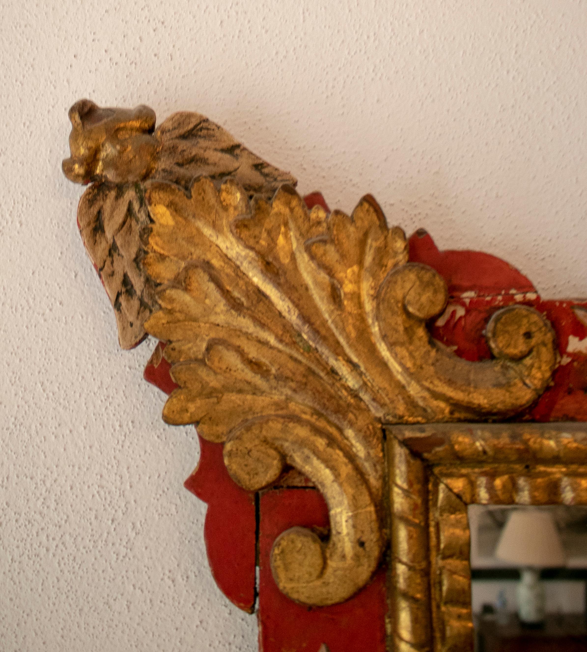 mexican wood mirror