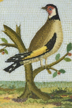 18th Century Micromosaic of a Goldfinch, c. 1790, attributed to G. Raffaelli