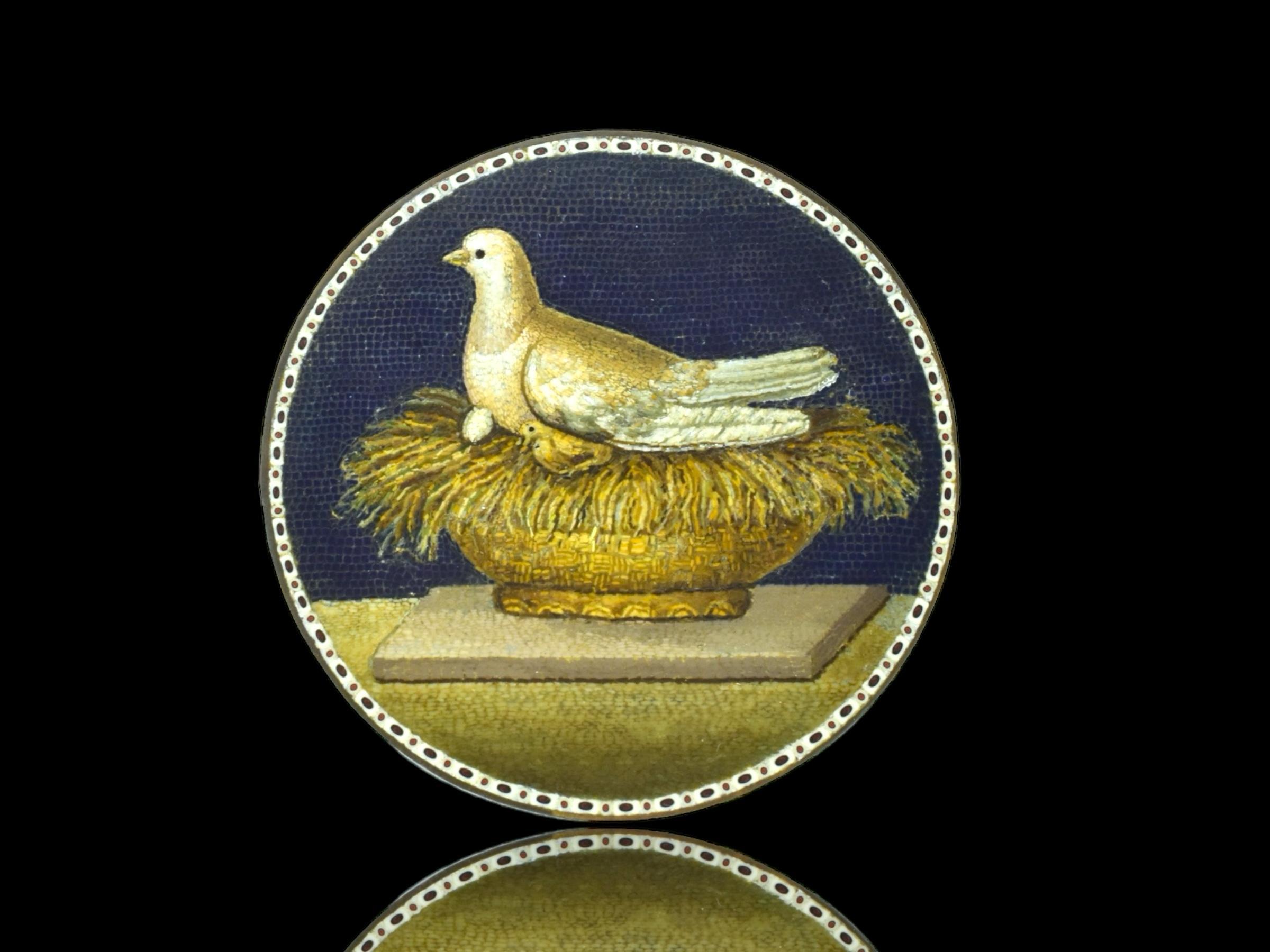Micromosaïque du 18e siècle, Rome, vers 1795, attribuée à G. Raffaelli en vente 1