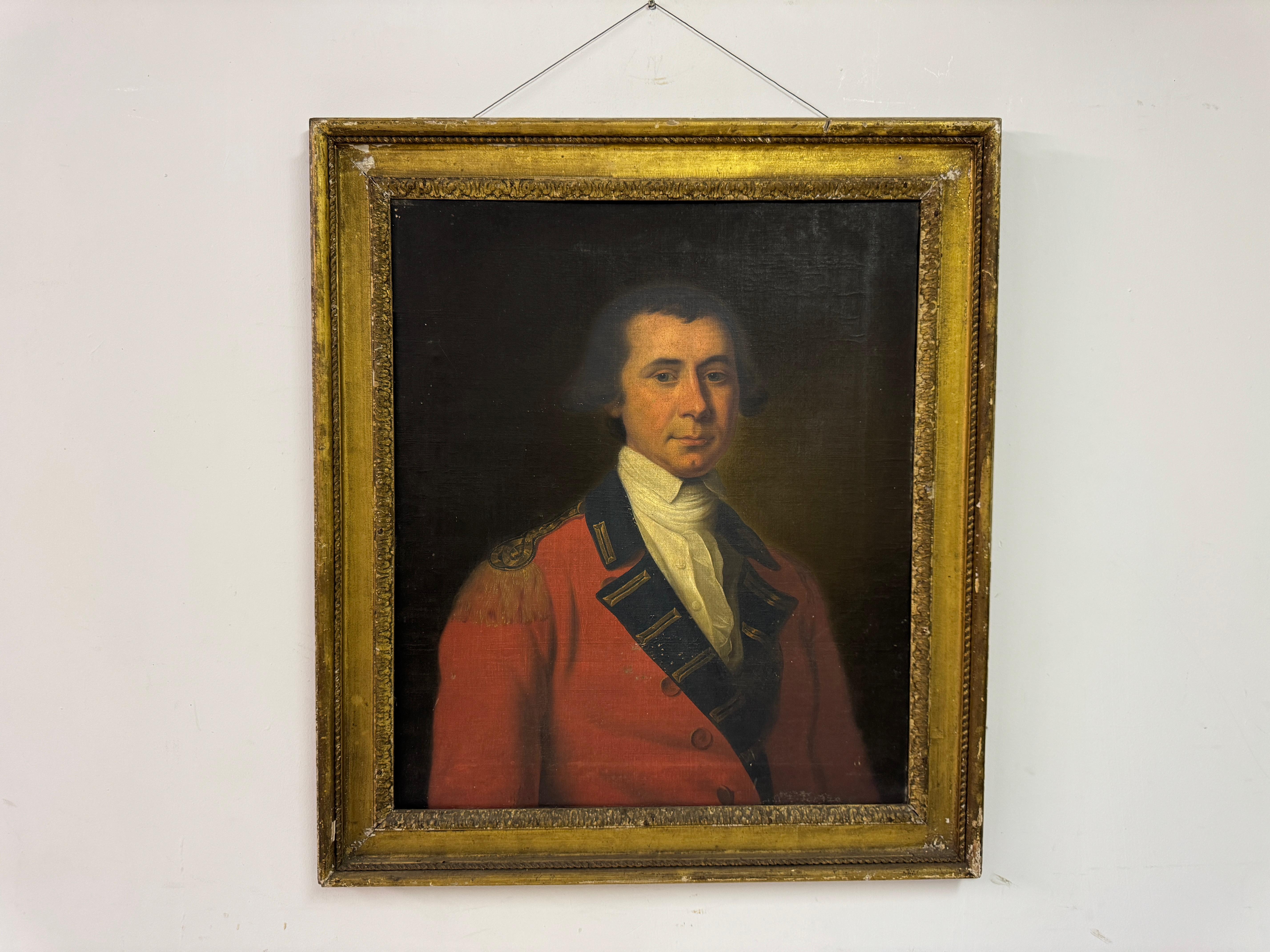 George III Portrait militaire du XVIIIe siècle du colonel William Flint 1731-1795 en vente