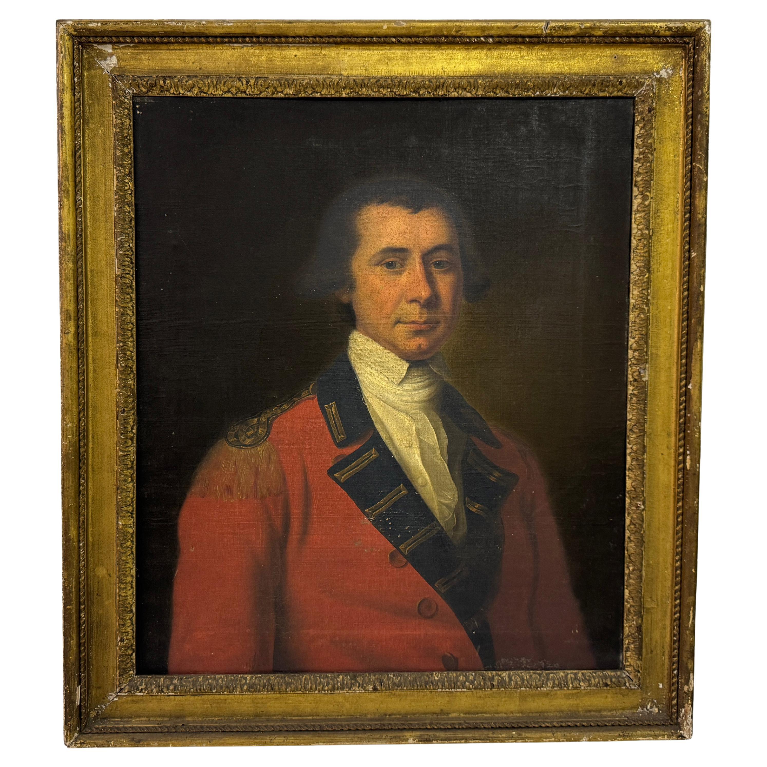 Ritratto militare del 18° secolo del colonnello William Flint 1731-1795