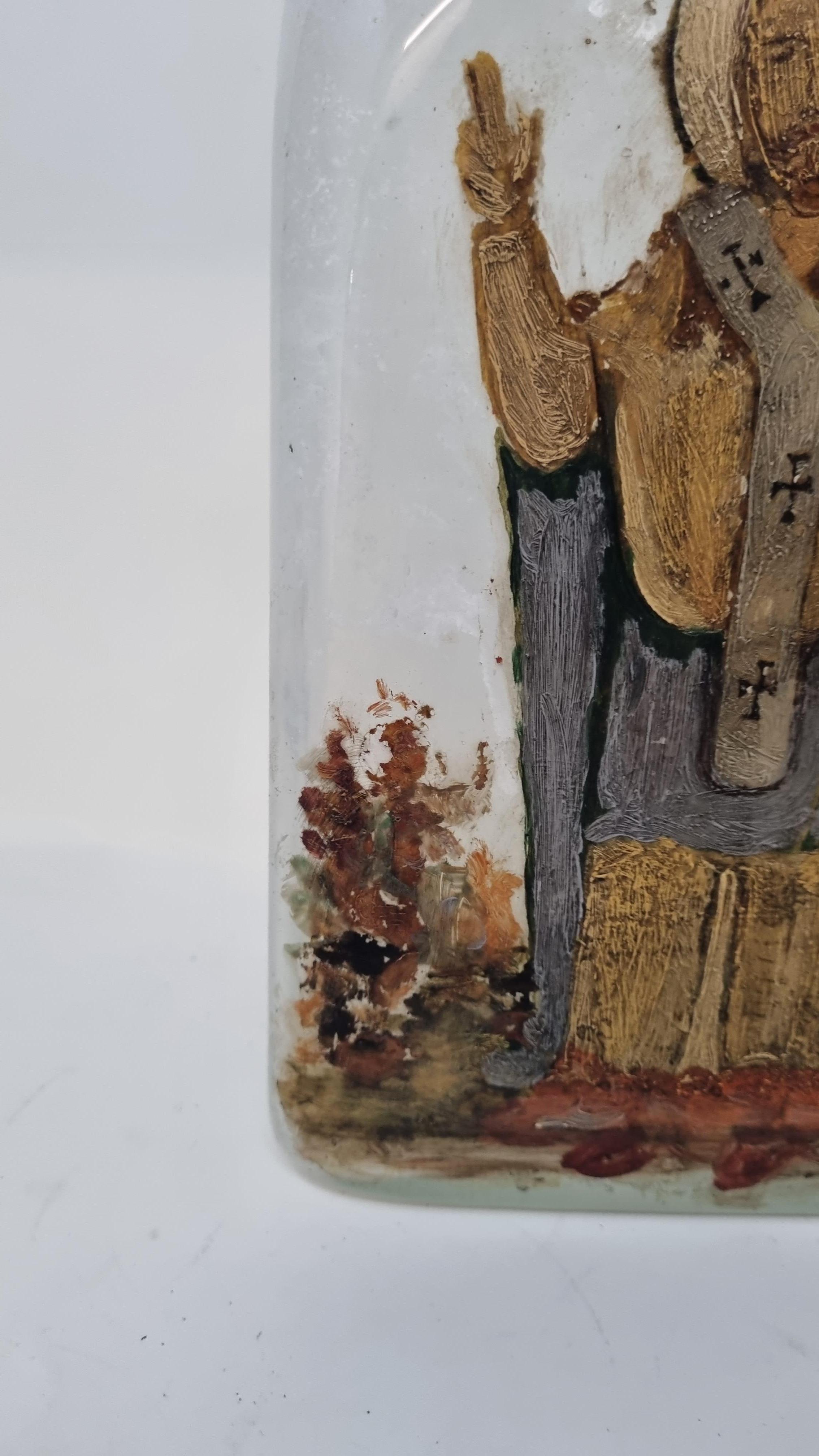 18th Century Milky Glass Bottle For Sale 3