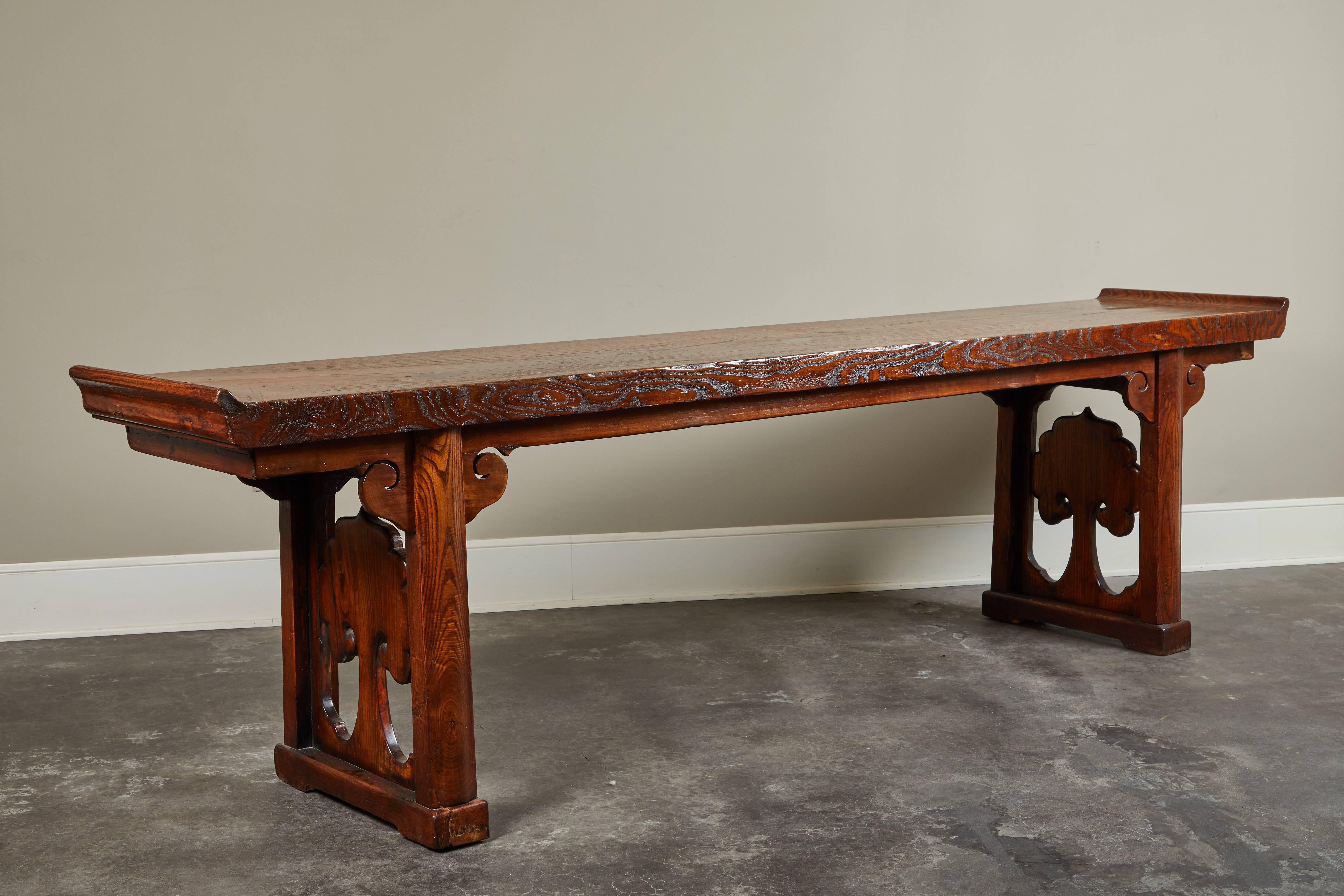 18th Century Ming Scroll Console Table For Sale 4