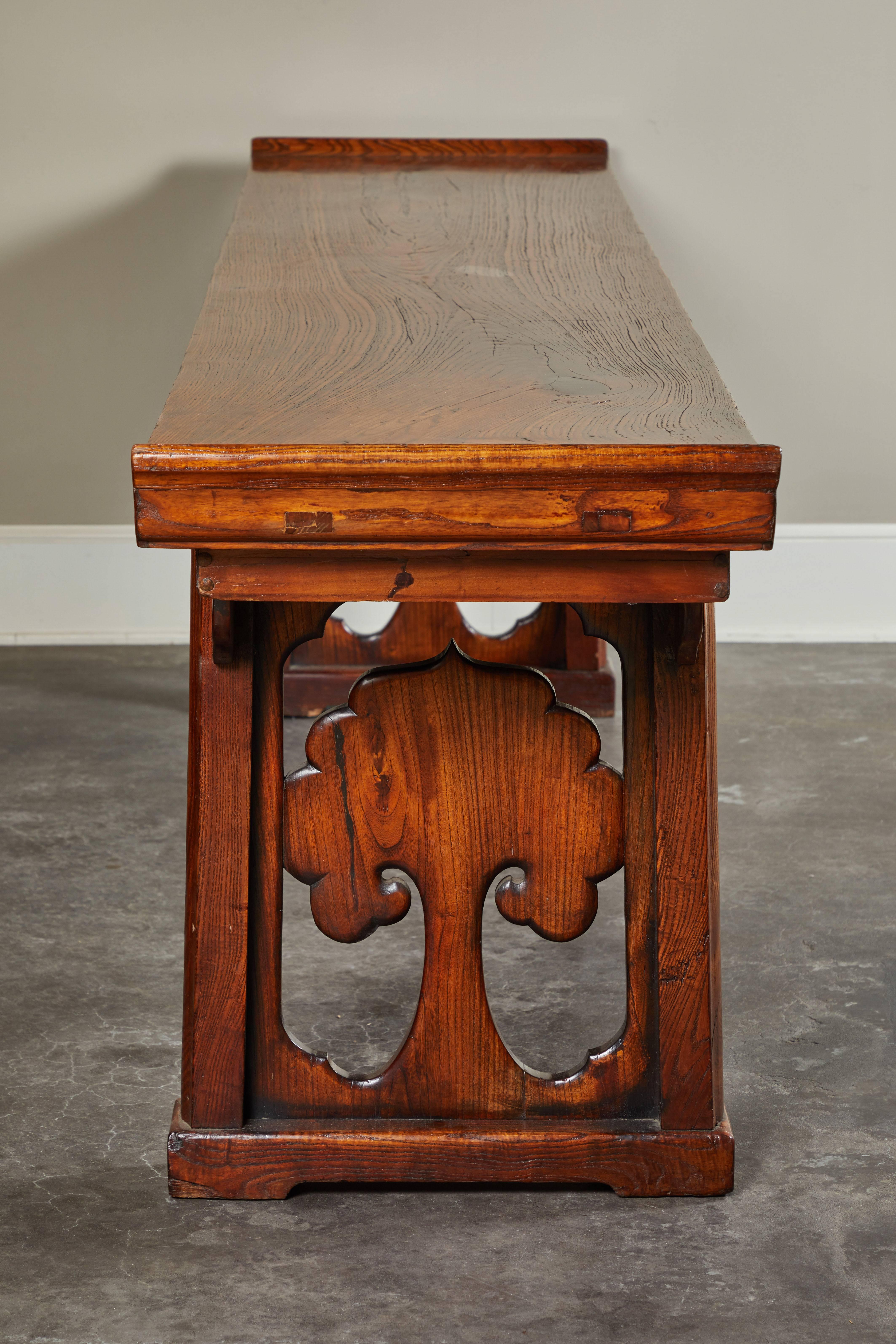 18th Century Ming Scroll Console Table For Sale 6