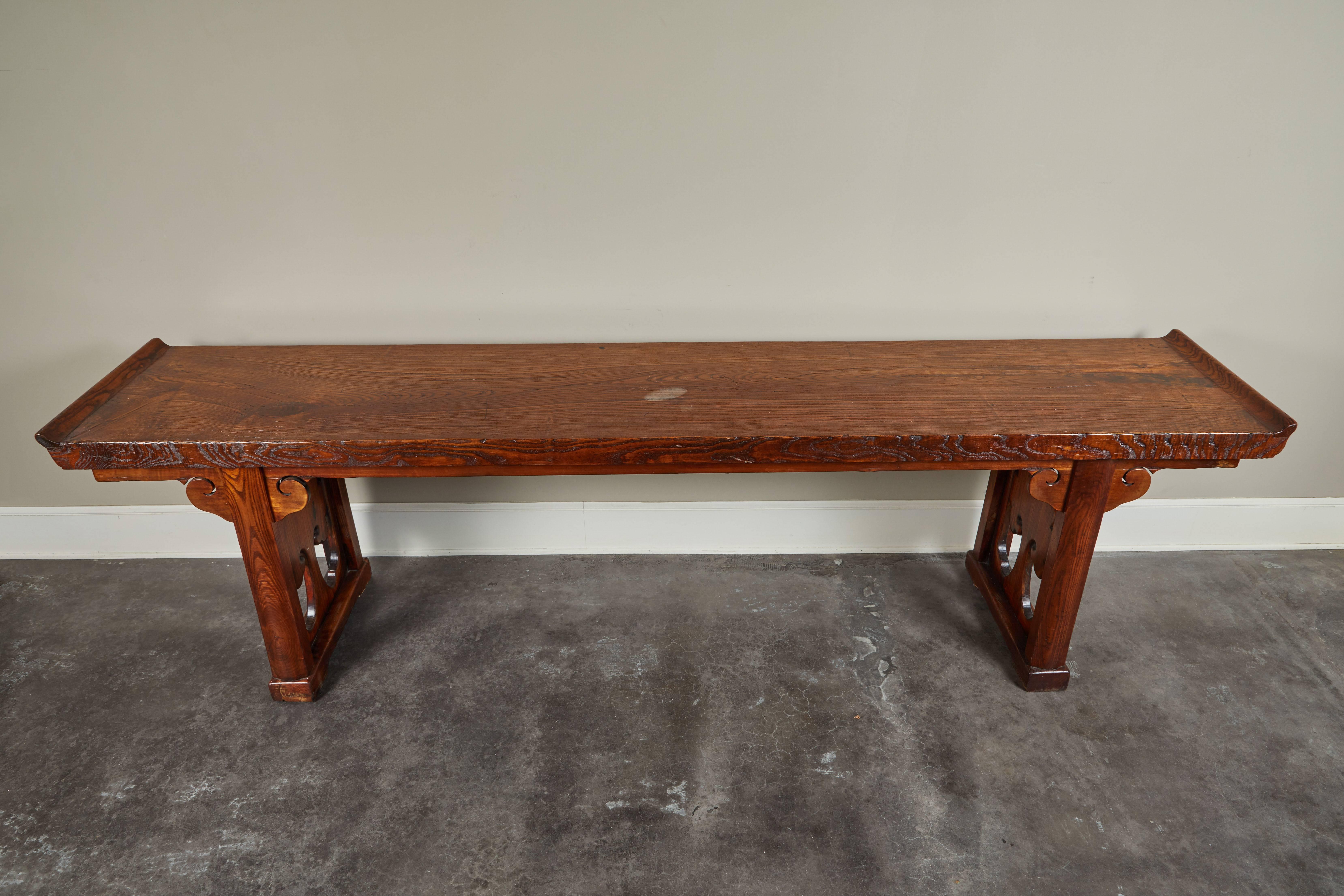 18th Century Ming Scroll Console Table For Sale 2