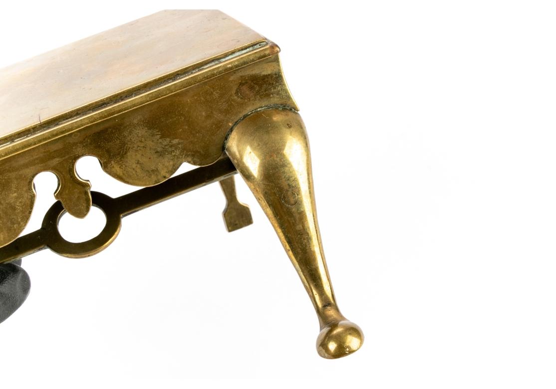 Georgian 18th Century Miniature Brass Trivet For Sale