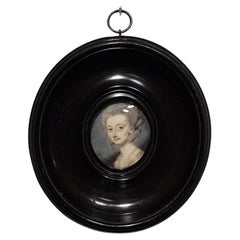 Miniatura ad olio del XVIII secolo - forse Inghilterra
