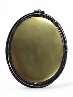 18th-Century Miniature Oil Portrait