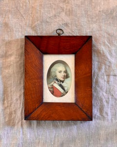 18th Century Miniature Portrait of Cpt Richard Gregory of the Coldstream Guards