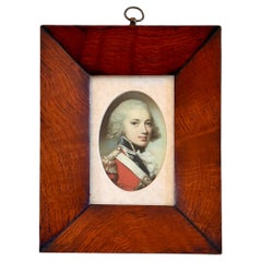 18th Century Miniature Portrait of Cpt Richard Gregory of the Coldstream Guards