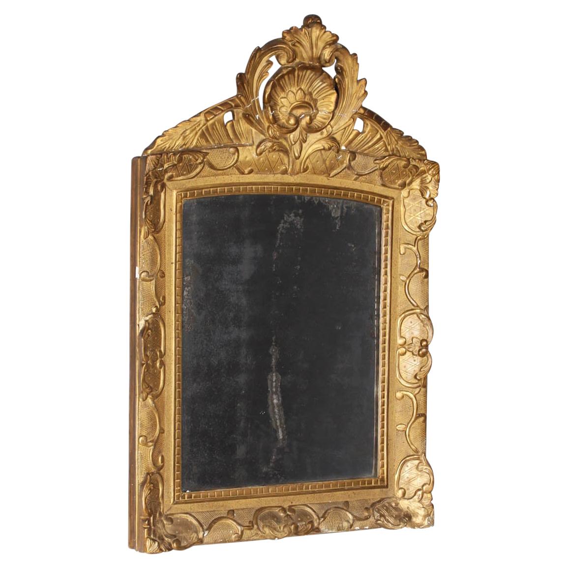 18th Century Mirror, Gilded, Original Glass, Baroque