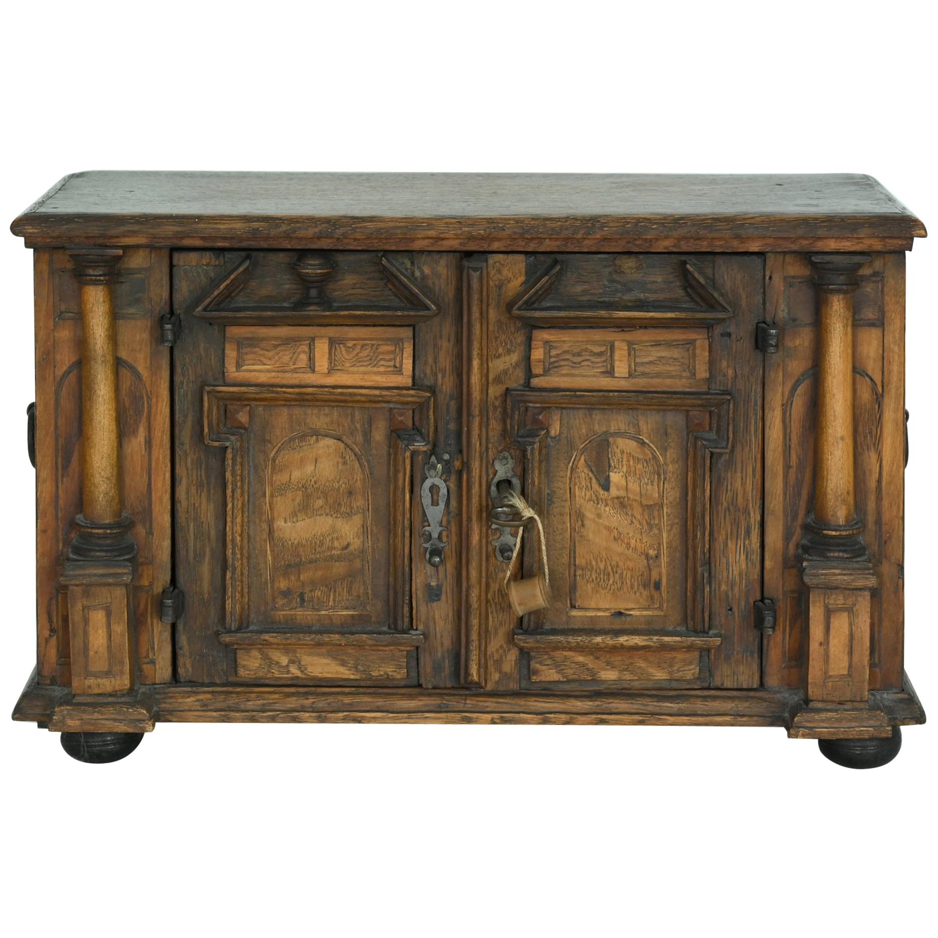 18th Century Model Sideboard Renaissance Style German Miniature Furniture