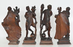 Modelli del XVIII secolo, Bozettis 4 elementi in legno di tiglio tedesco, Franconia