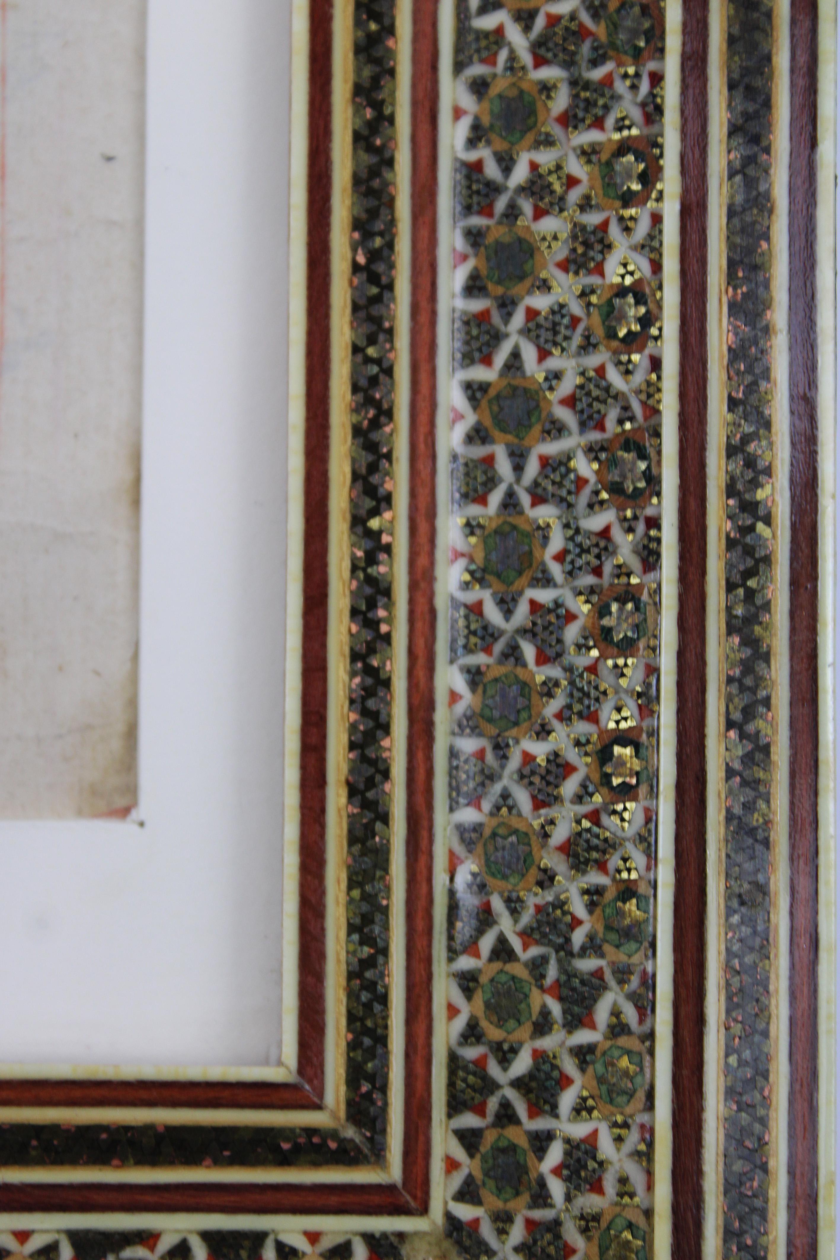 18th Century Moghul Miniature painting Illuminated Manuscript Ottoman Sultan For Sale 3