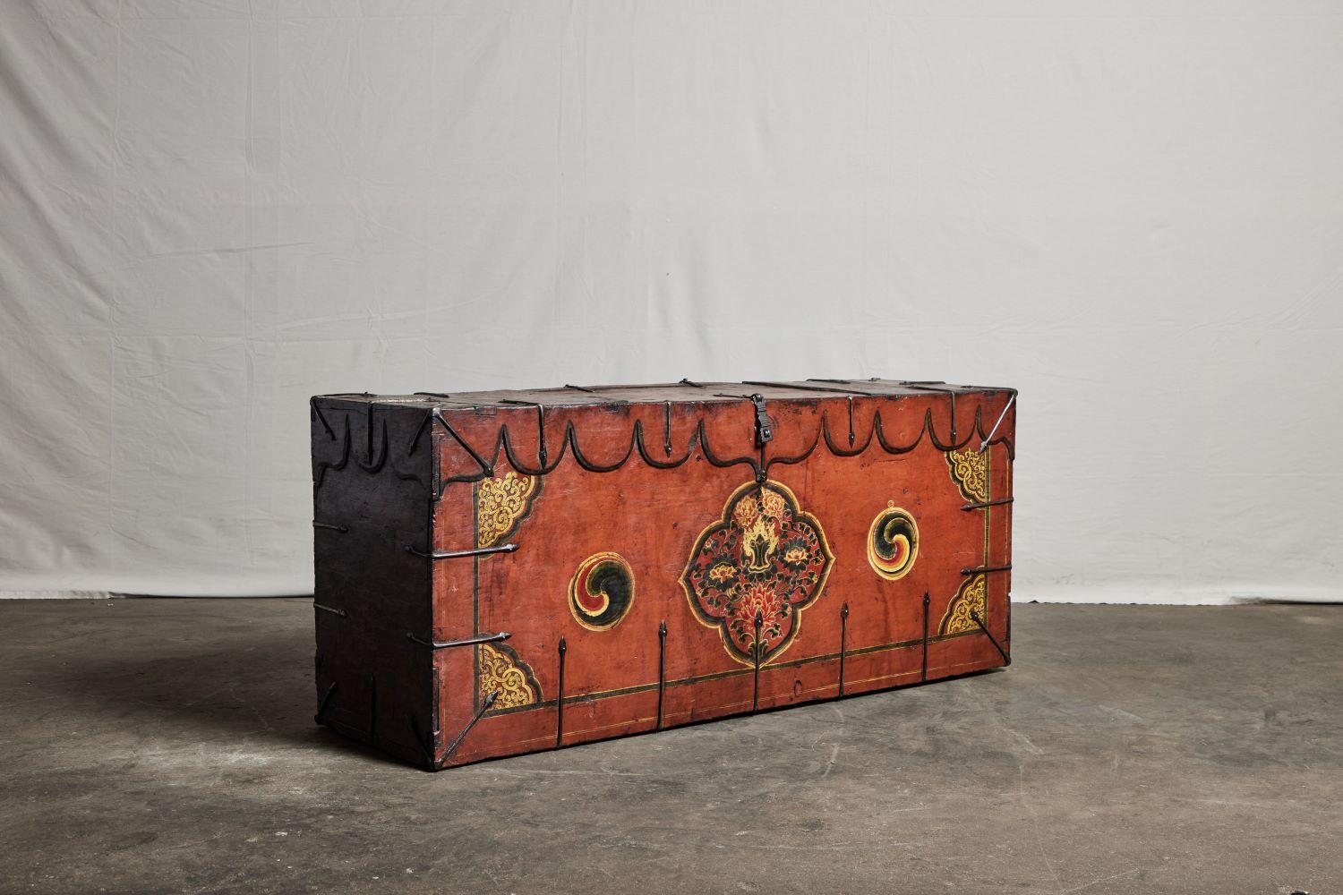 18th Century Monastery Trunk For Sale 5