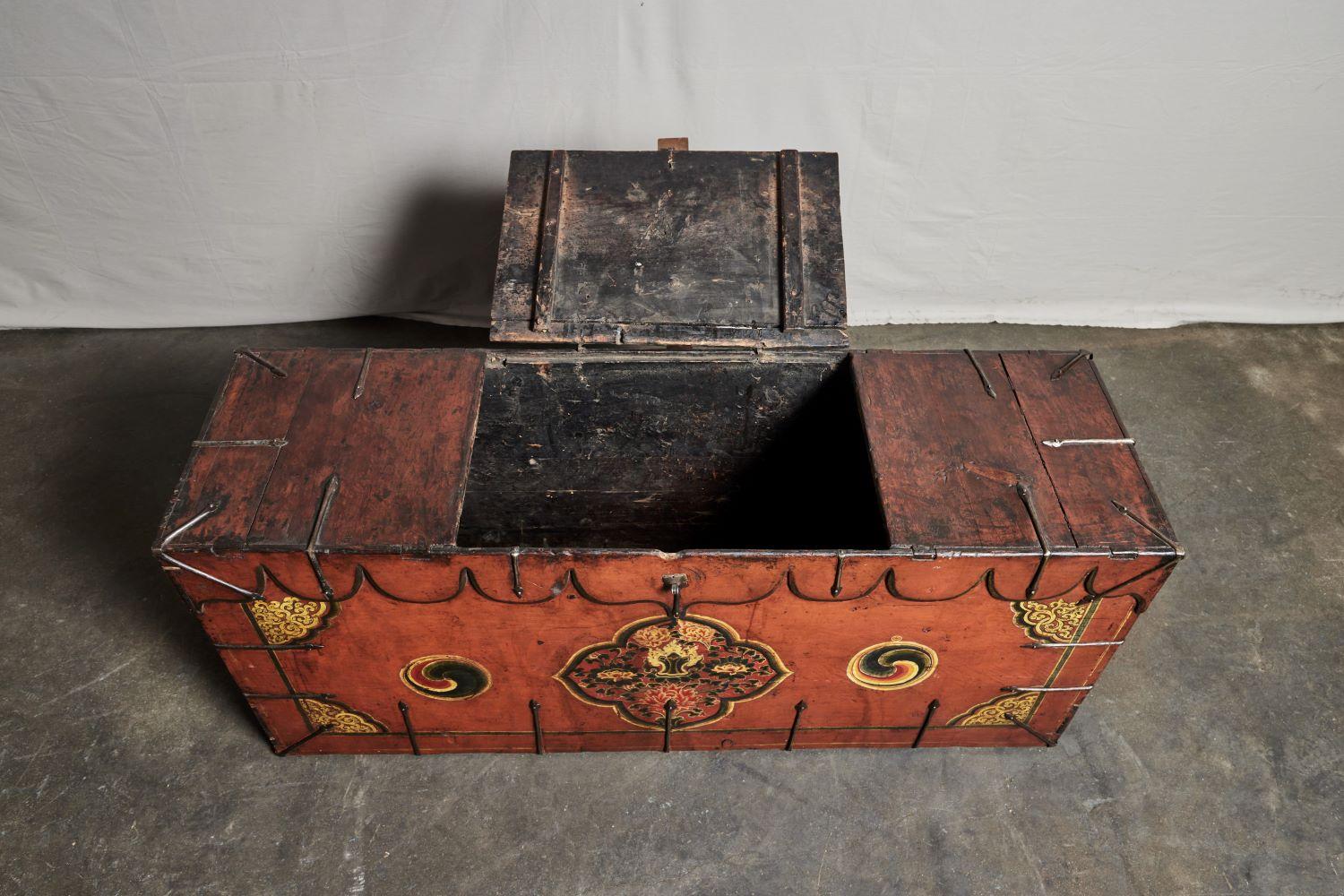 18th Century Monastery Trunk For Sale 4