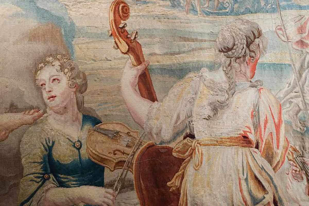 Grec classique Tapisserie monumentale ancienne du XVIIIe siècle - 