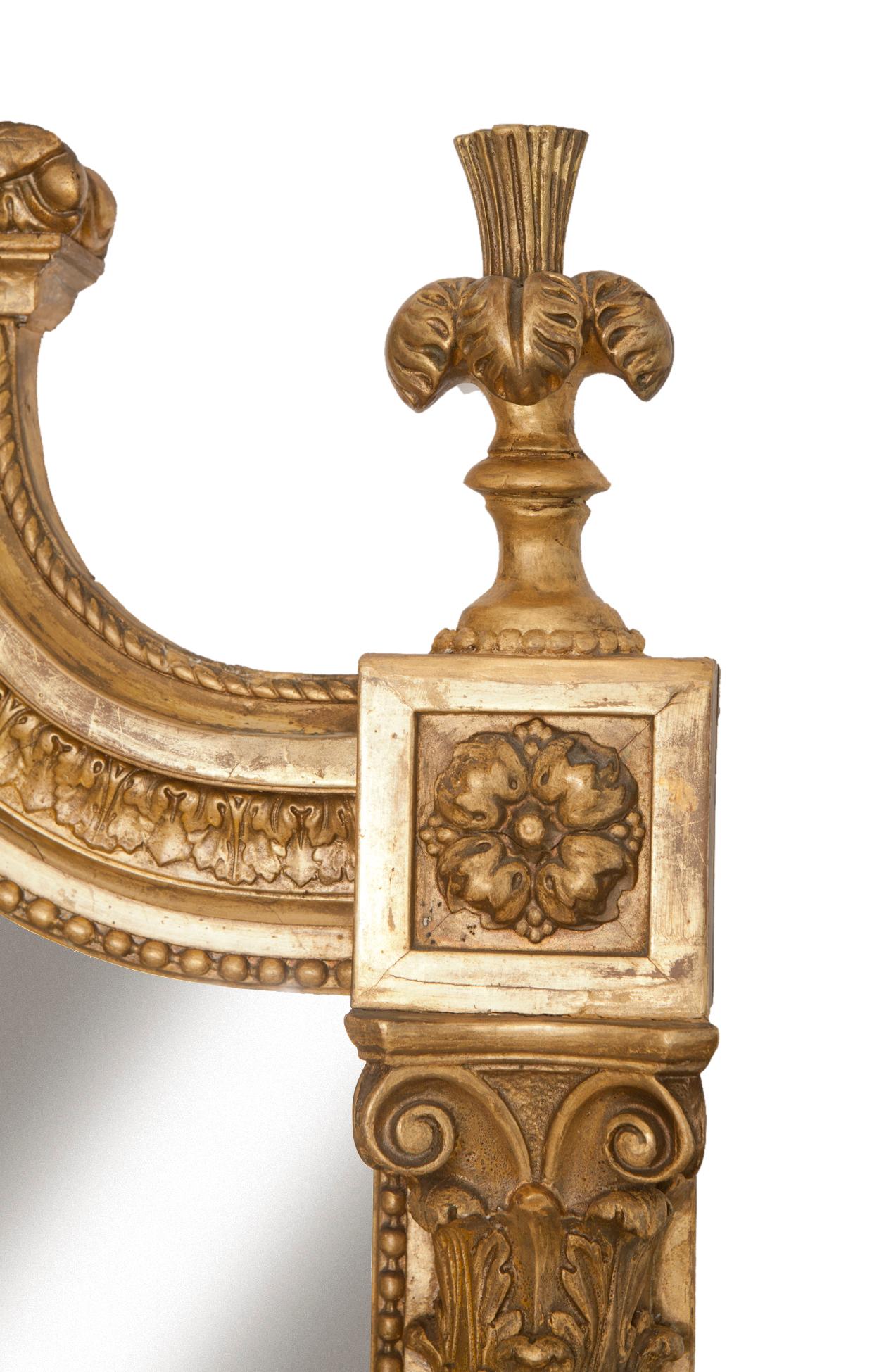 Regency 18th Century Monumental Gilt Mantle Mirror