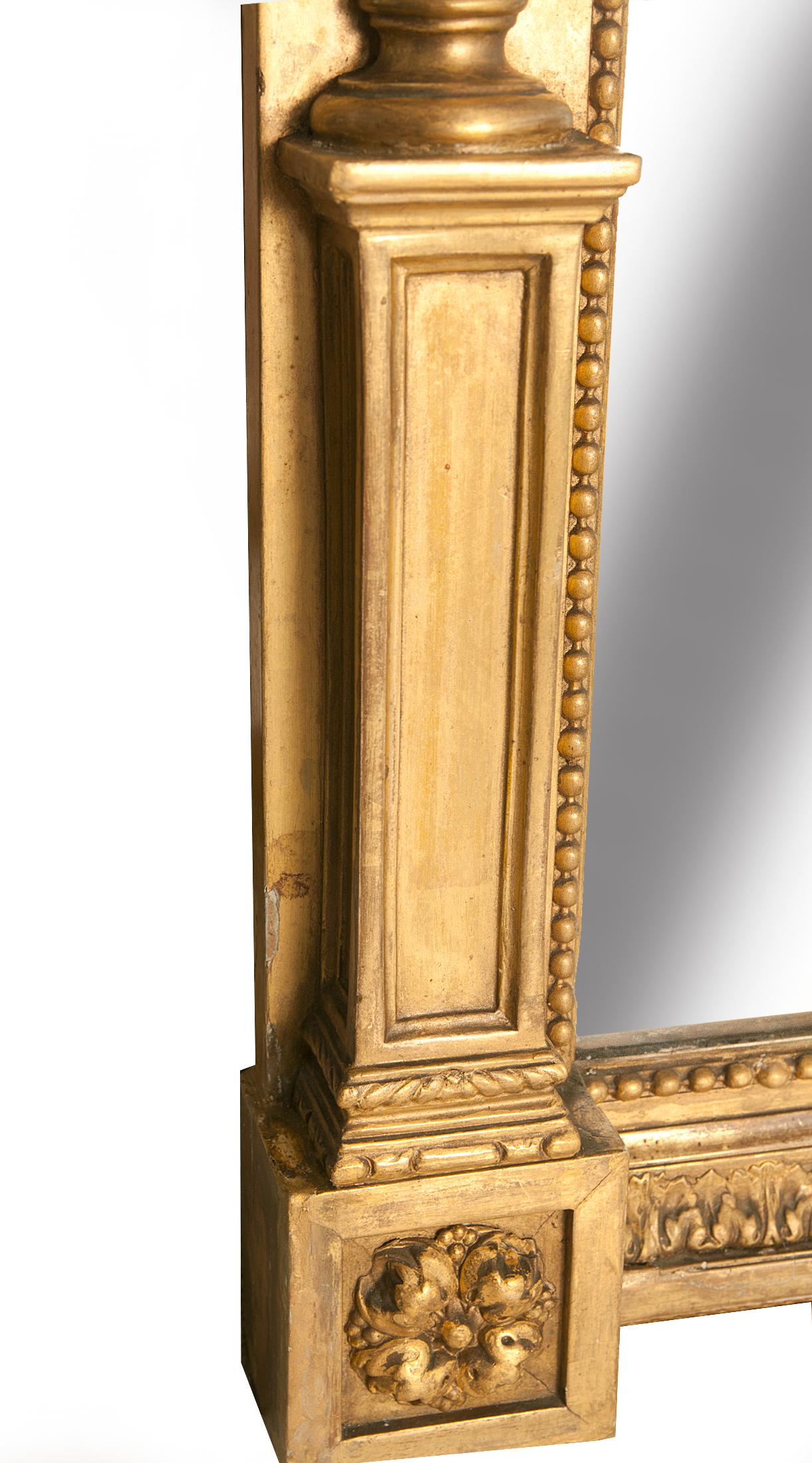 18th Century Monumental Gilt Mantle Mirror 1