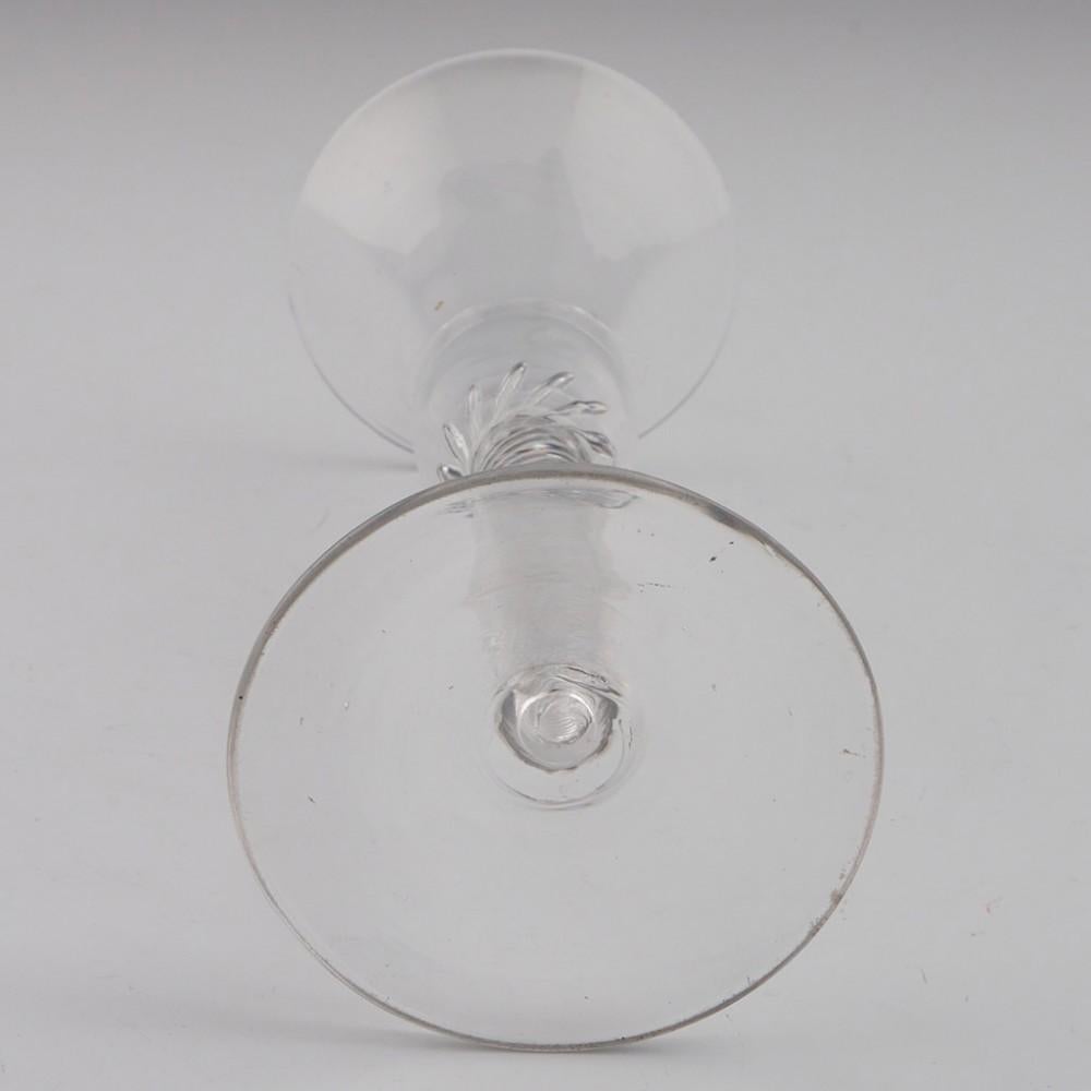 Mid-18th Century Air Twist Wine Glass c1750 For Sale