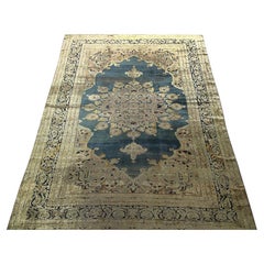 Tapisserie de musée du XVIIIe siècle, tapis turc Hereke en soie antique 4x6, 135 cm x 173 cm c