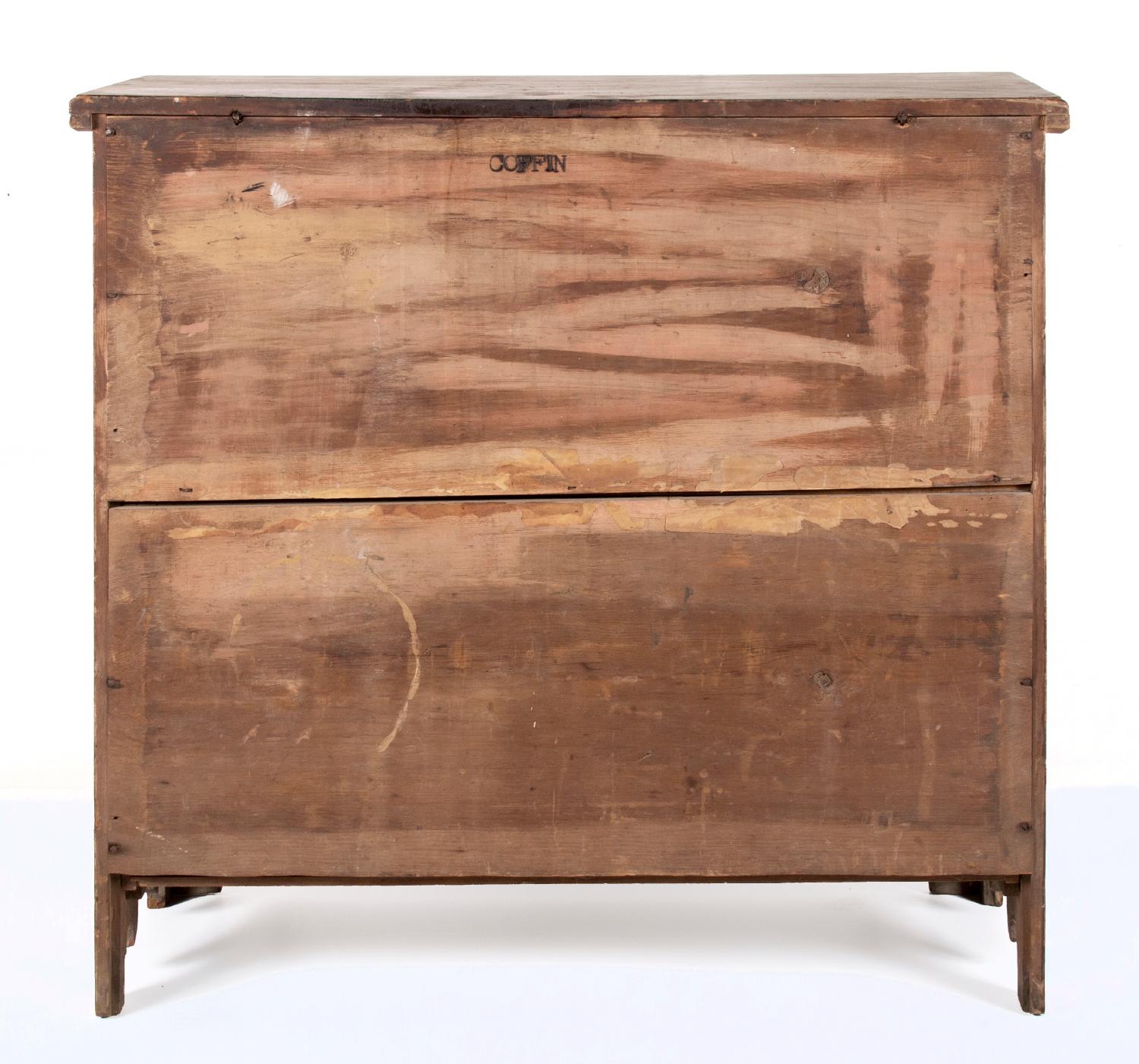 18th Century, Nantucket Origin, Coffin Family Stand-Up Blanket Chest For Sale 9