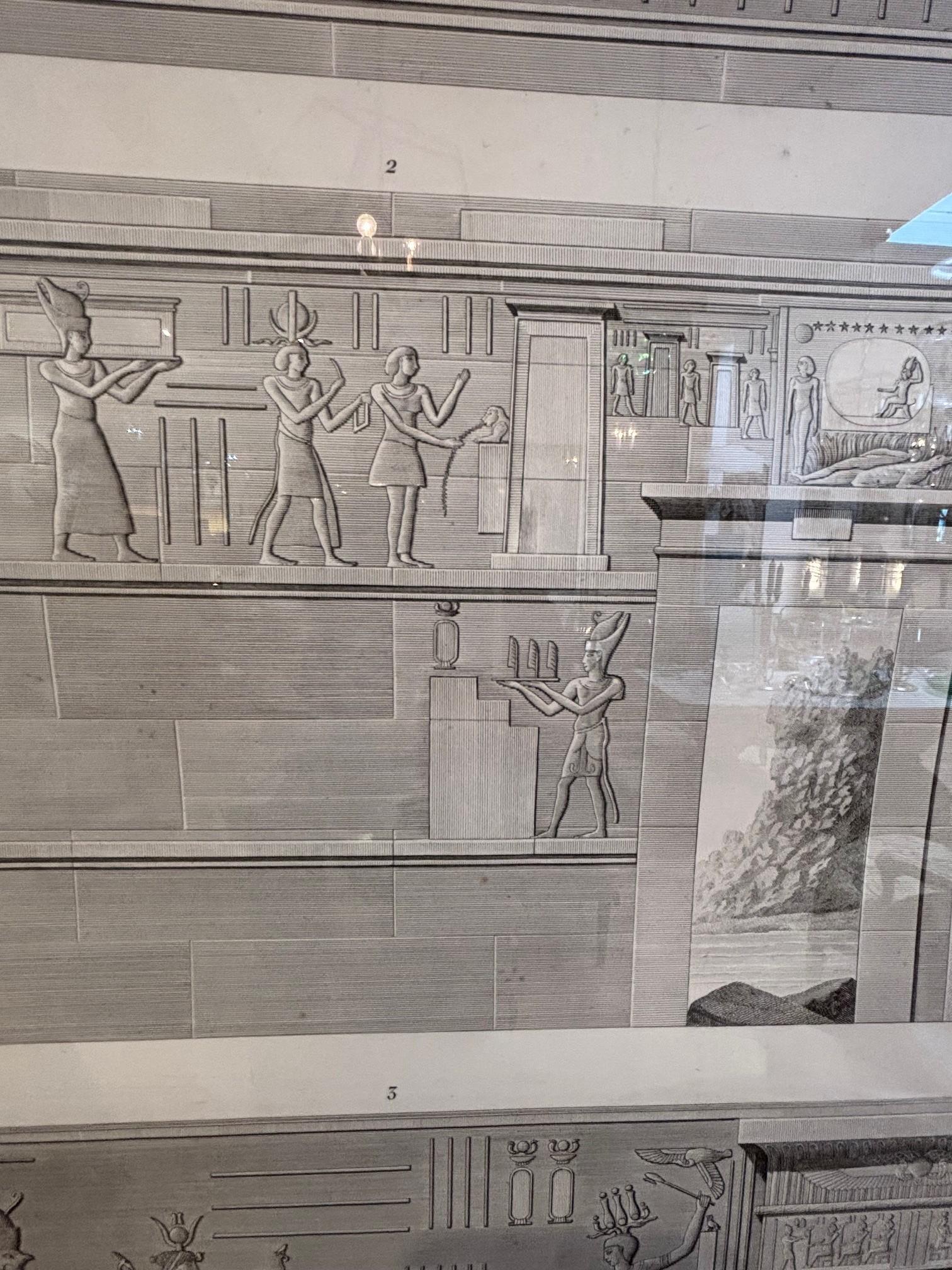 Grabados egipcios napoleónicos del siglo XVIII Textil en venta