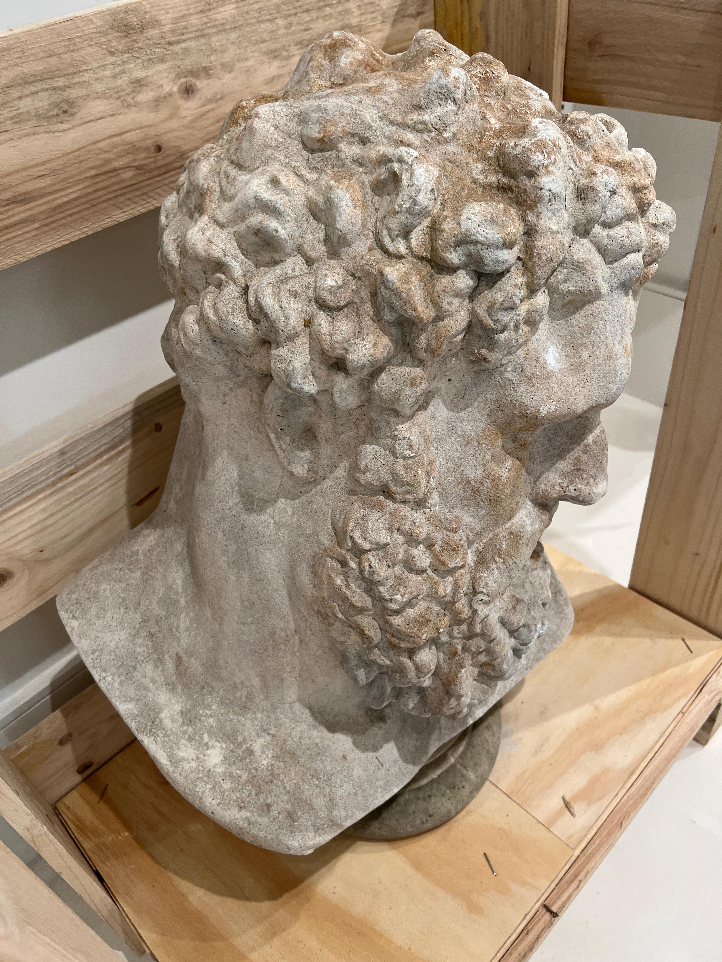 French 18th Century Napoli Bust of Hercules For Sale