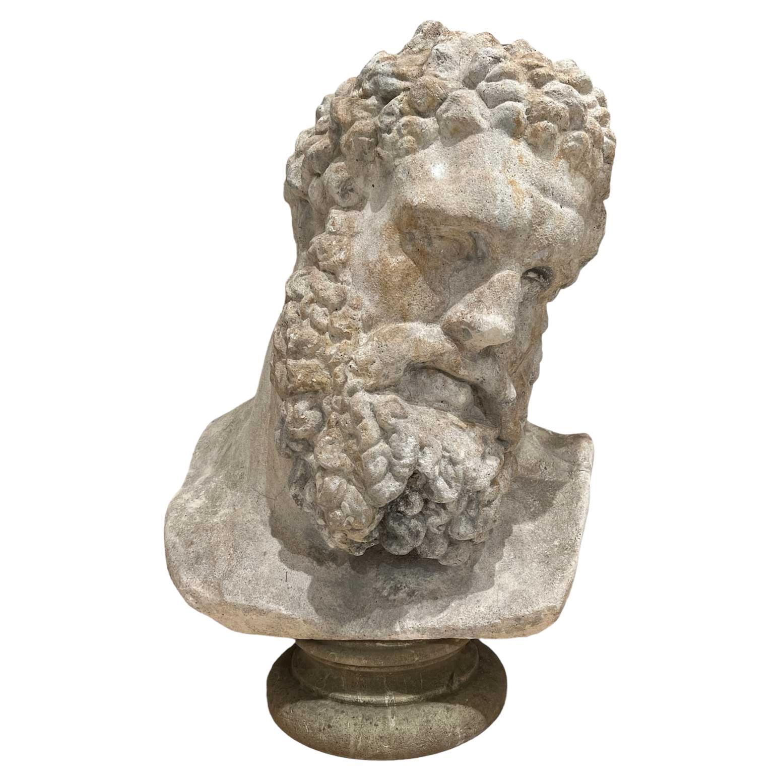 18th Century Napoli Bust of Hercules For Sale