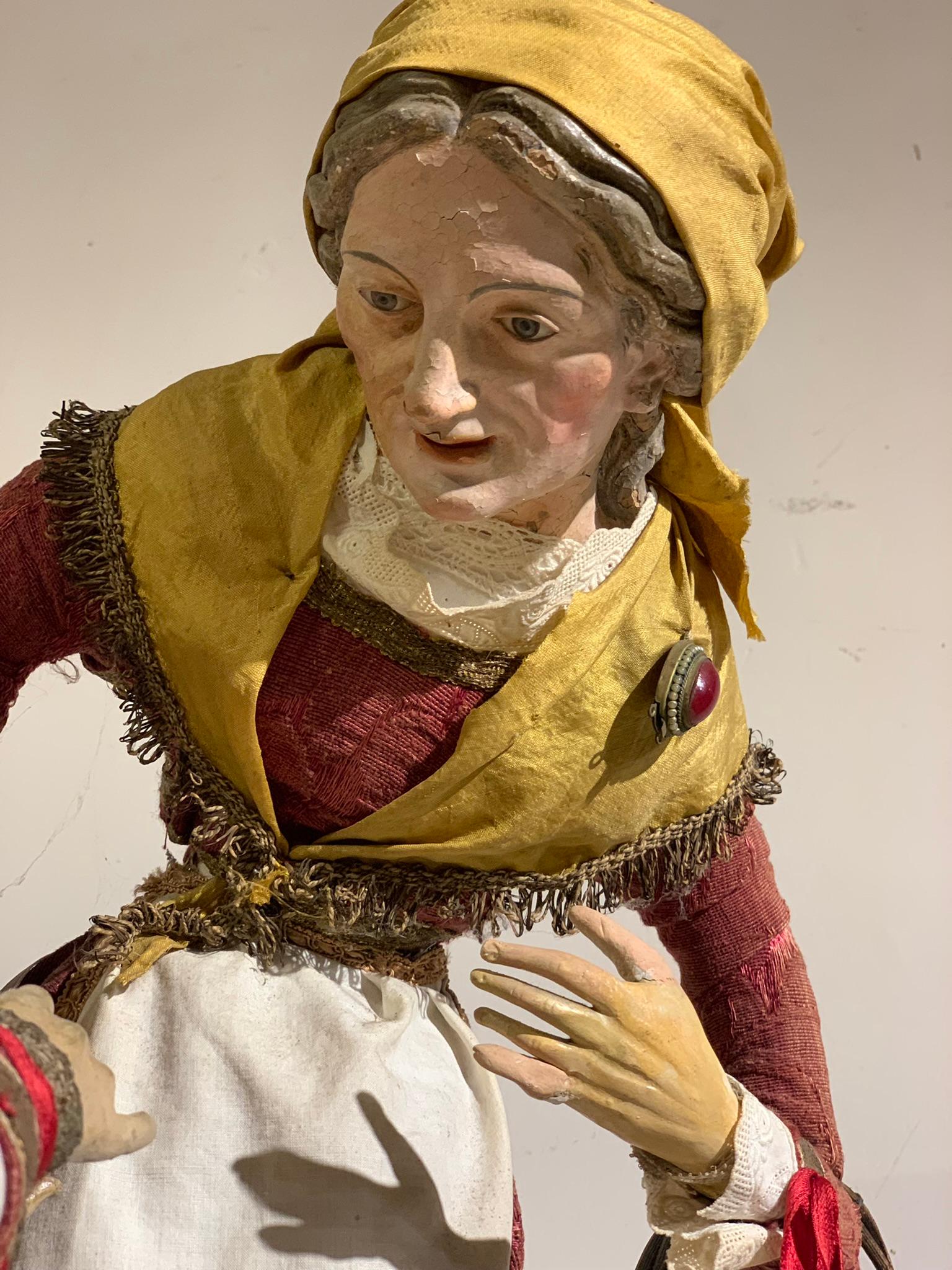 Terracotta Presepe Napoletano del XVIII secolo in vendita
