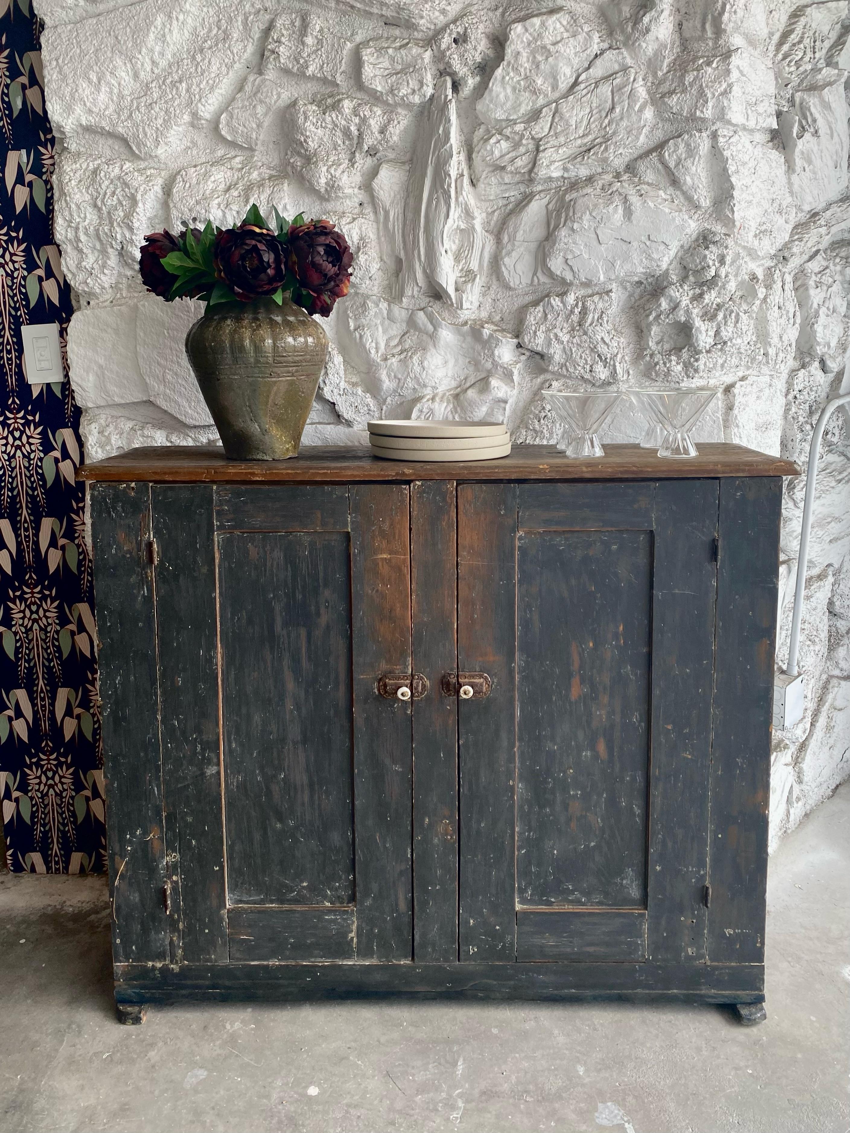 18th Century and Earlier 18th Century Narrow Storage Cupboard For Sale