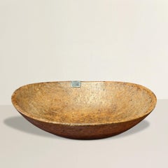 Schale aus Eschenmaser der amerikanischen Ureinwohner aus dem 18.