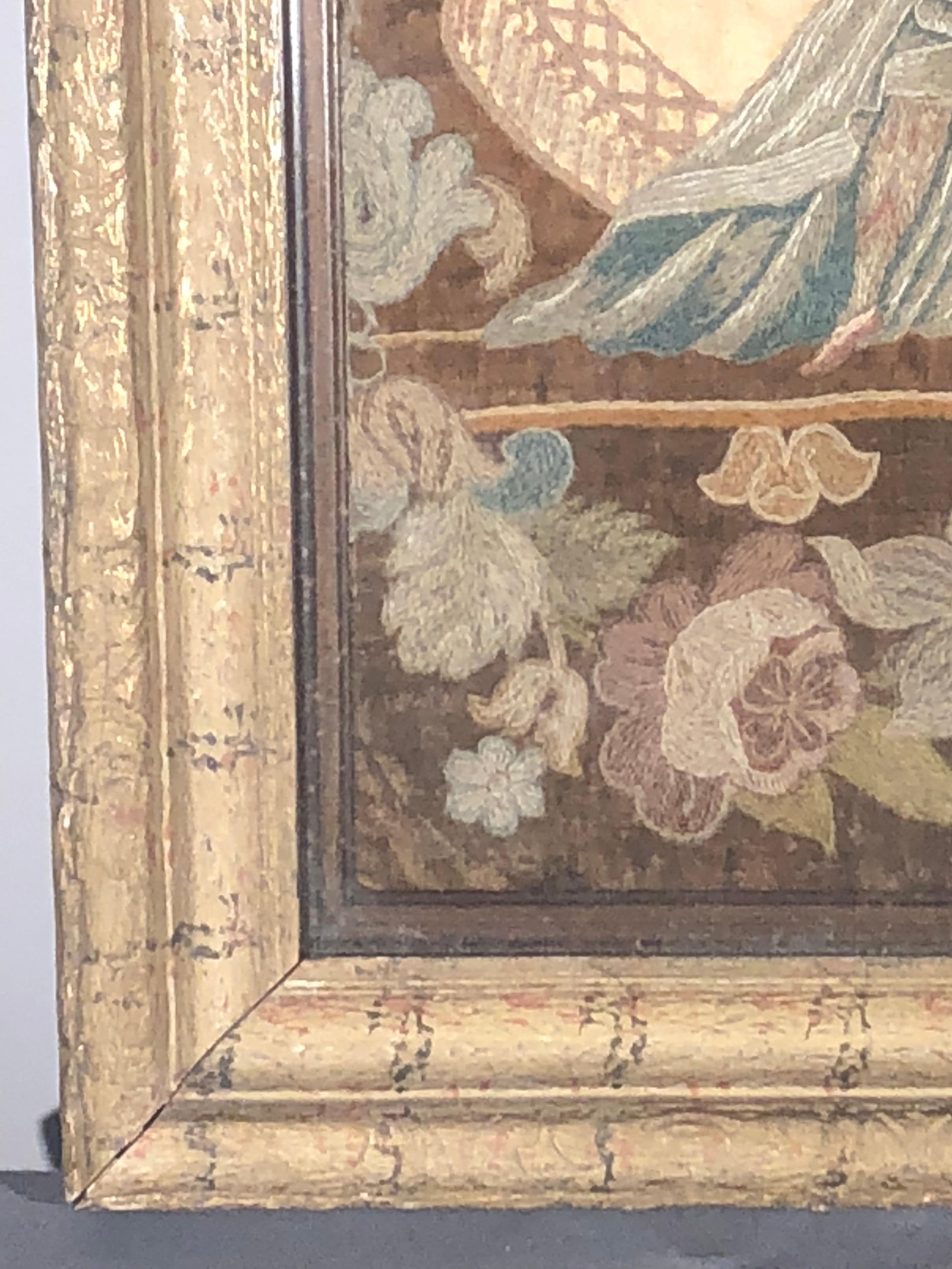 18th Century Needlepoint in Frame 1